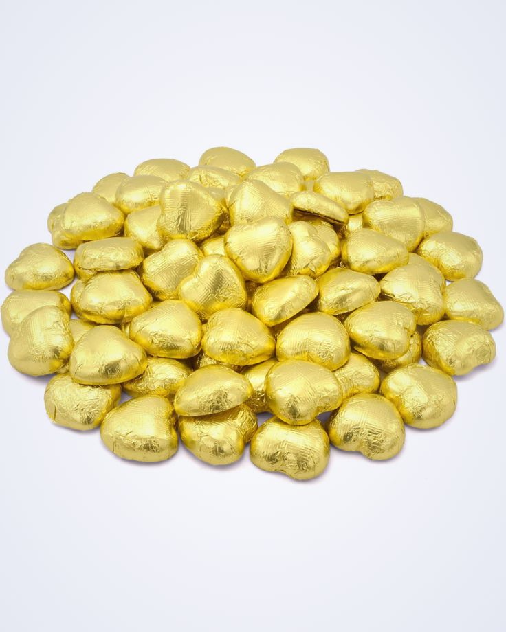 Cœur en chocolat doré